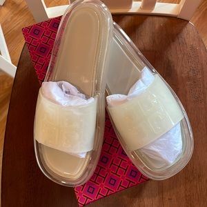 Tory Burch Bubble Jelly sandals.